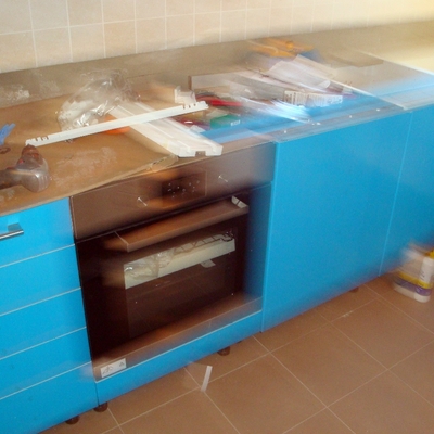 ampliación y reforma de una cocina.