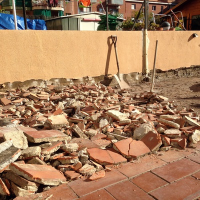 Arreglo de una terraza antigua...