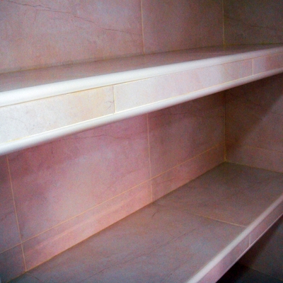 Baldas de baño de obra