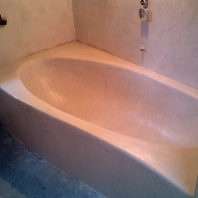 bañera de obra