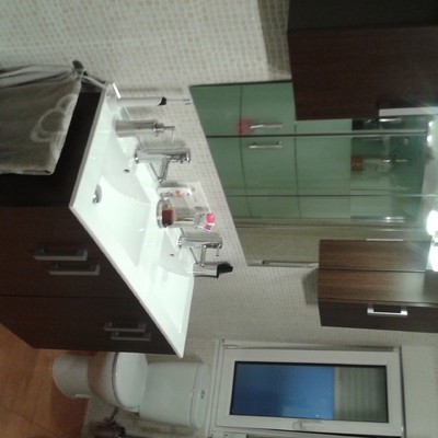Baño reformado en la calzada