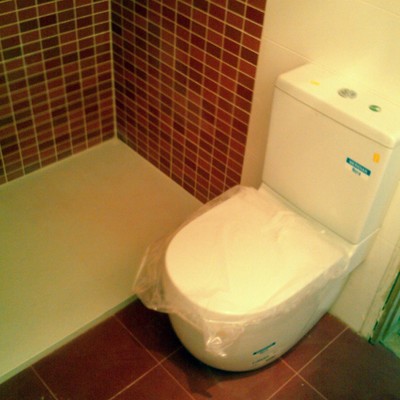 baño rojo