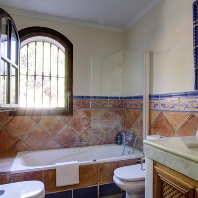 Baño Rústico