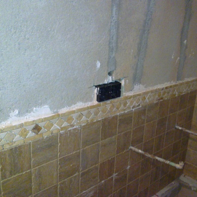 baño rustico
