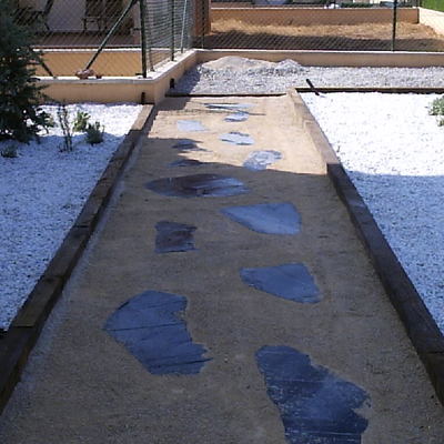 camino de piedra.