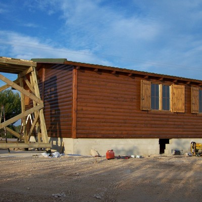 casa de madera en la playa