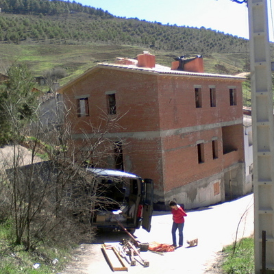 casa en rojo