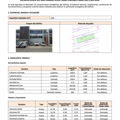 Certificados de eficiencia energética de Nave industrial en Badalona