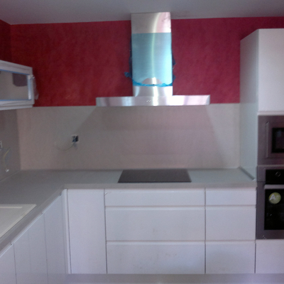 Cocina blanca lacada