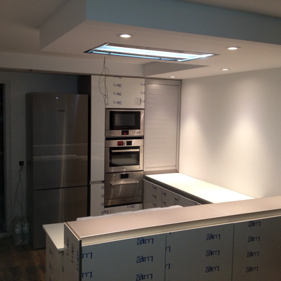 Cocina blanco de lux