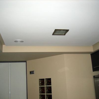 cocina con doble techo
