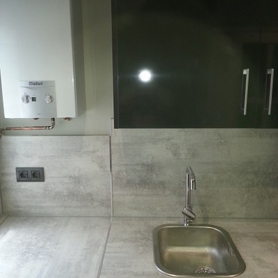 cocina en reforma integral piso castelldefels