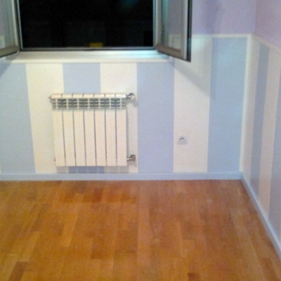 Colocación de friso.