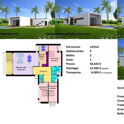 Construcción de 125 m2