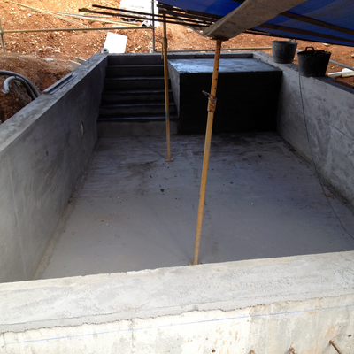 Construccion de piscina en vivienda unifamiliar