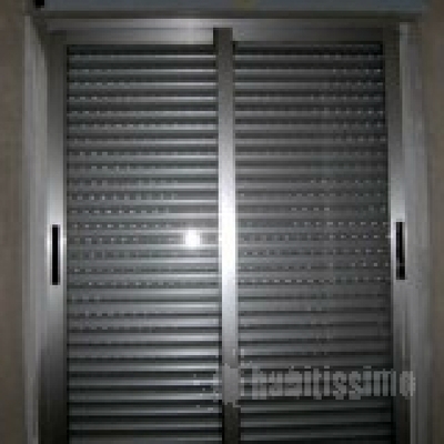 corredera de 2 hojas aluminio inox