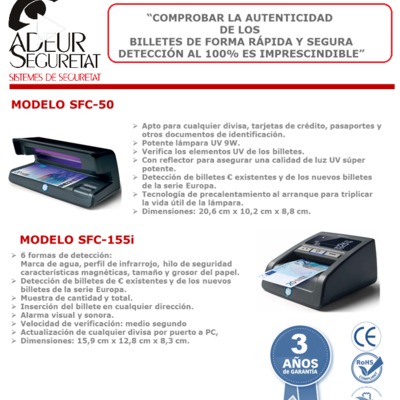DETECTOR BILLETES