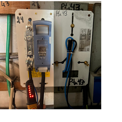 Placa para el contador para vivienda