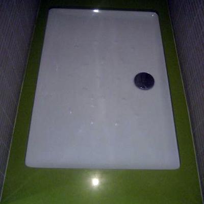 DOS BAÑOS EN UNO:DETALLE FORRADO DUCHA COMUN