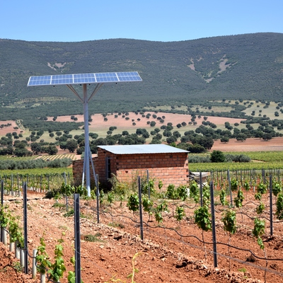 Instalación solar riego