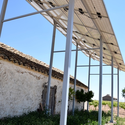 Instalación solar riego 30 m3/h detalle