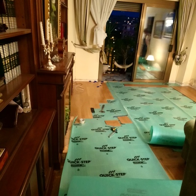 Instalación de parquet, 55 metros