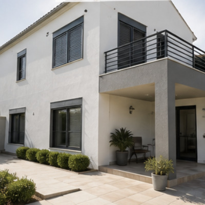 Pintura exterior de vivienda unifamiliar en Sevilla