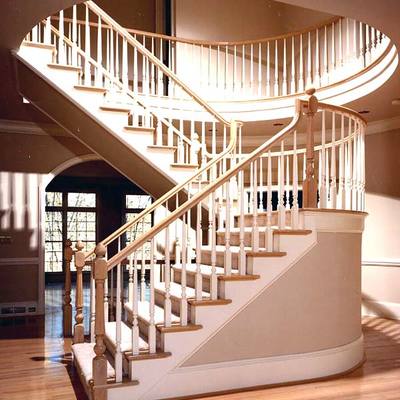 Escalera de madera.
