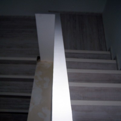 Escalera forrada