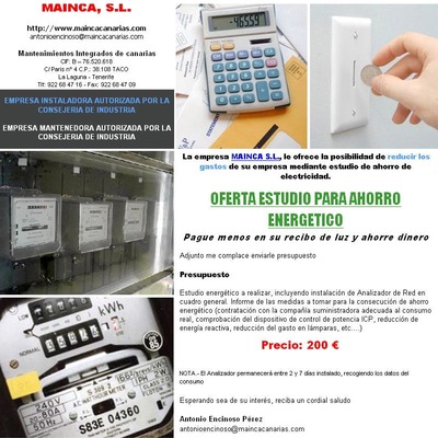 Estudios de ahorro energético