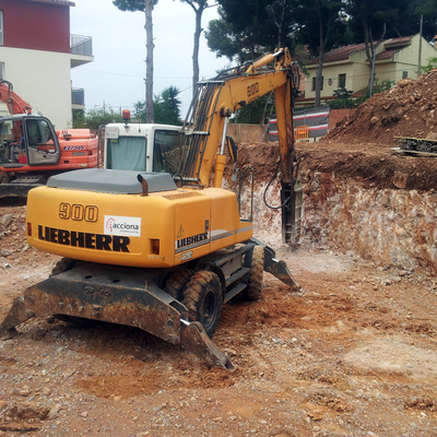 Excavación para canal