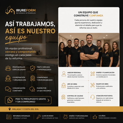 Así trabajamos en Irureform Málaga
