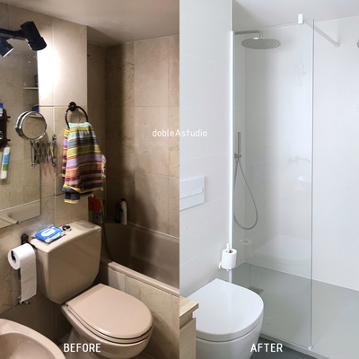 Antes y Después en Baño de vivienda