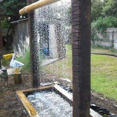 Fuente en bambu