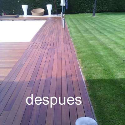 Terraza de piscina