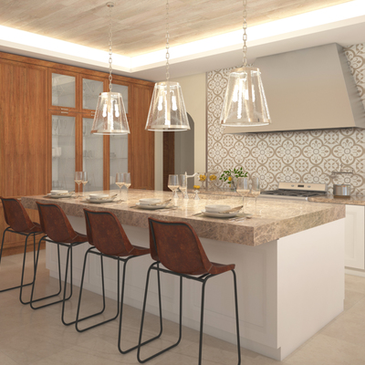 Cocina con isla central
