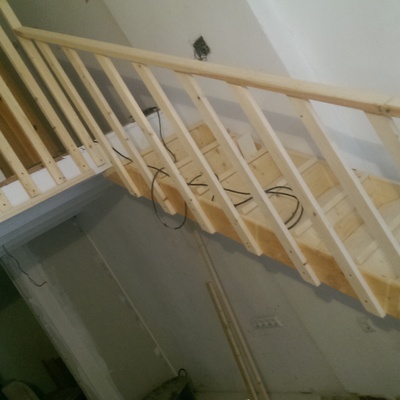 Escalera de madera