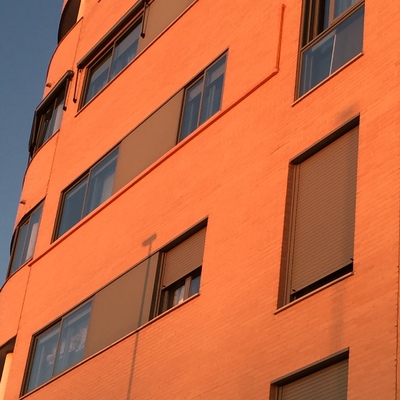 Canaleta exterior pintada previamente