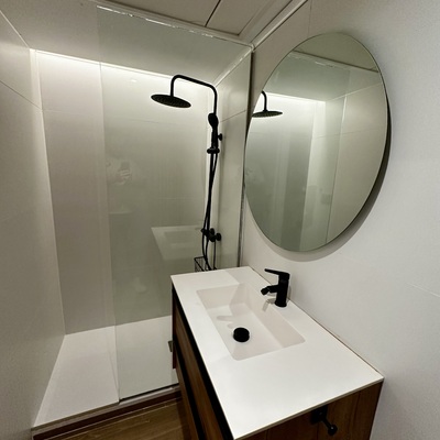 baño blanco