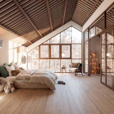 Renderizado 3D Dormitorio