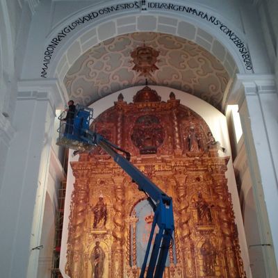 ILUMINACIÓN RETABLO IGLESIA NUESTRA SEÑORA DE LA ASUNCIÓN, CANTILLANA