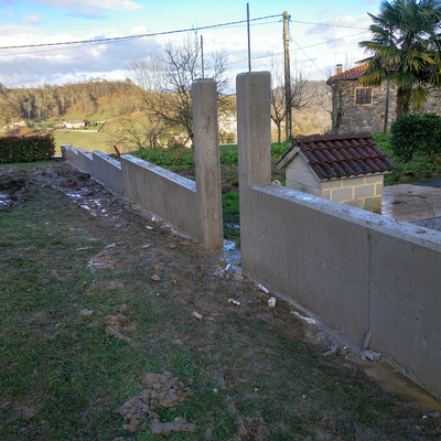 Muros de hormigón