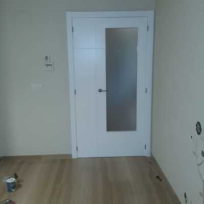 Antes y después lacado de puertas