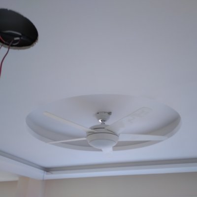 foseado perimetral y foseado para ventilador de techo (terminado)