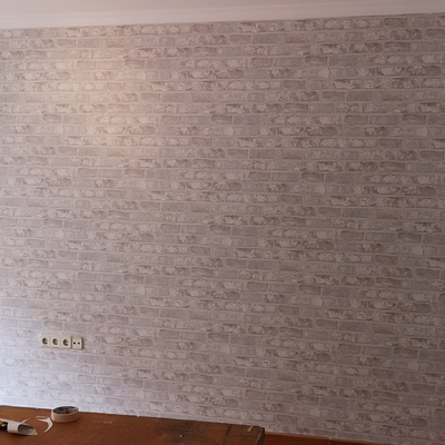 Papel : Papel pintado efecto ladrillo