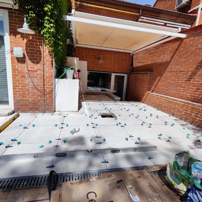 Solado de un patio