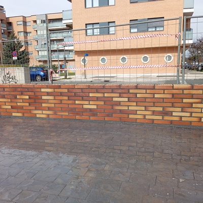 decoración exteriores con ladrillo caravista