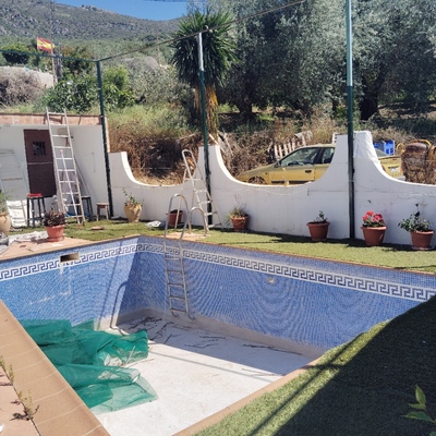 Pintura de zona de piscina - despues