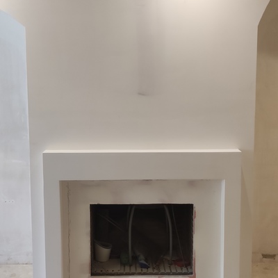 Recrecido chimenea