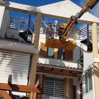 Reparaciones en fachada antes de pintar
